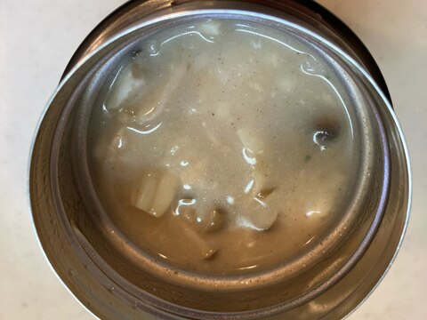 【スープジャーランチ】きのこクリームもち麦リゾット